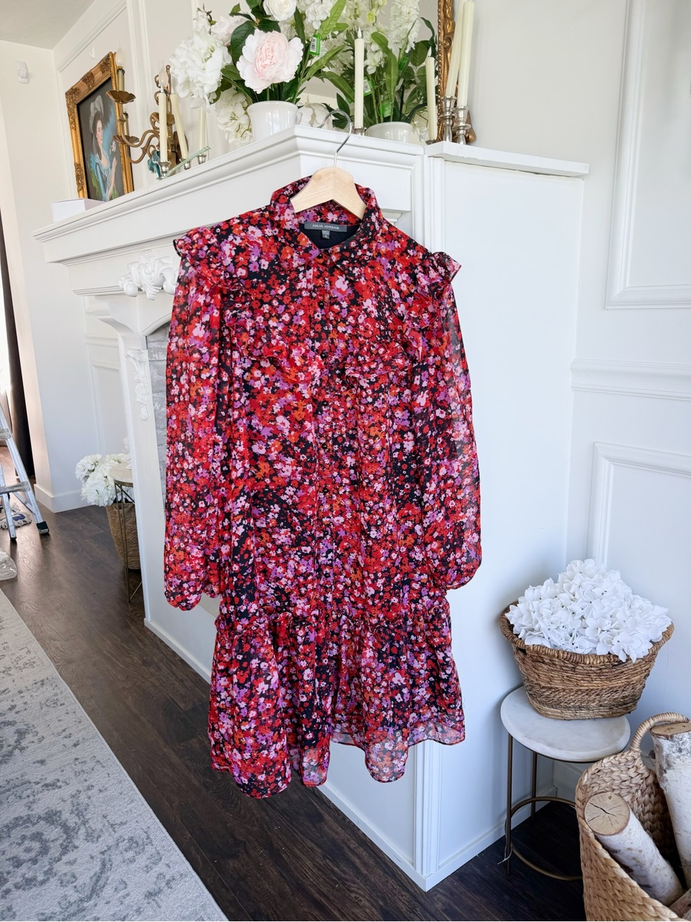 Julia Jordan floral chiffon summer dress